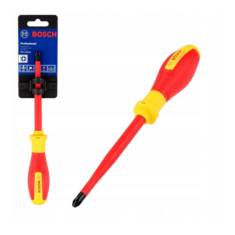 Tua vít cách điện VDE đầu hoa thị PZ3 Bosch 1600A02ND3