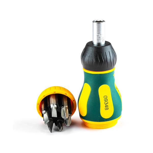 Tuốc nơ vít đa năng 6 trong 1 thân lùn SATA 09348