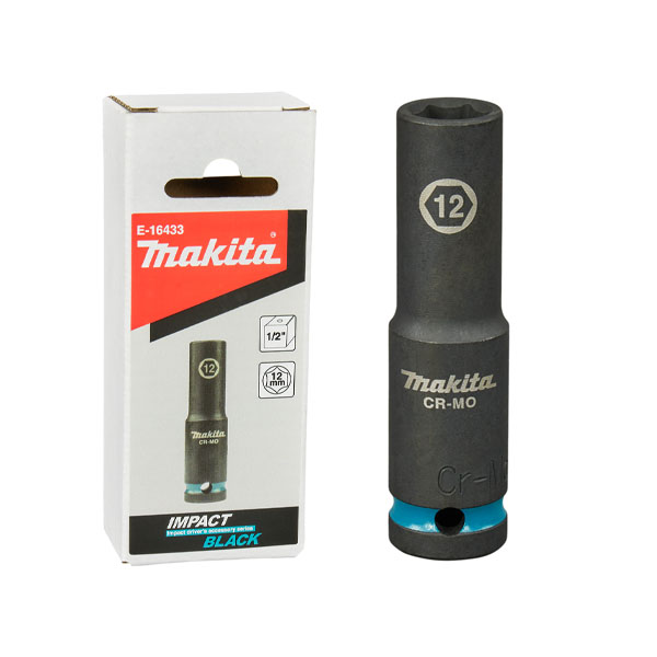 Tuýp dài siết bu lông 1/2" IMPACT BLACK Makita E-16433 (12mm x 81mm)