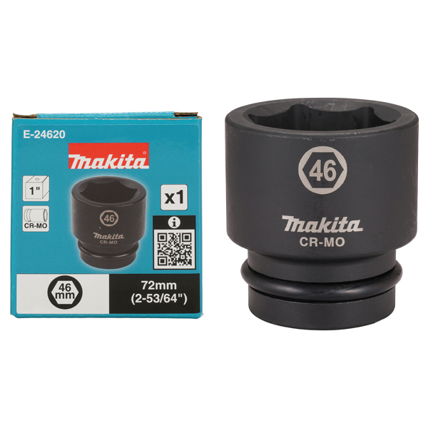 Tuýp đen cho máy bu lông 1" Makita E-24620 (46x72mm)