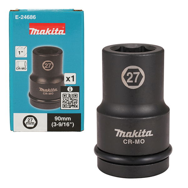 Tuýp đen dài 1" 27mm Makita E-24686