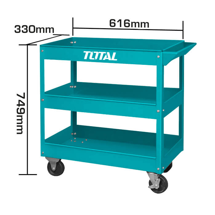 Xe đẩy đựng đồ nghề 3 tầng Total THPTC301 790x370x790mm