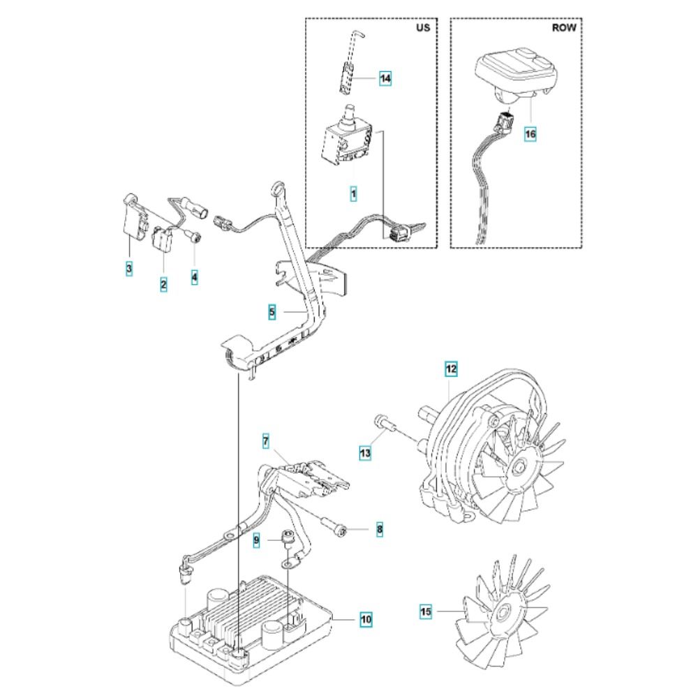 Sơ đồ Điện cho Husqvarna 340i
