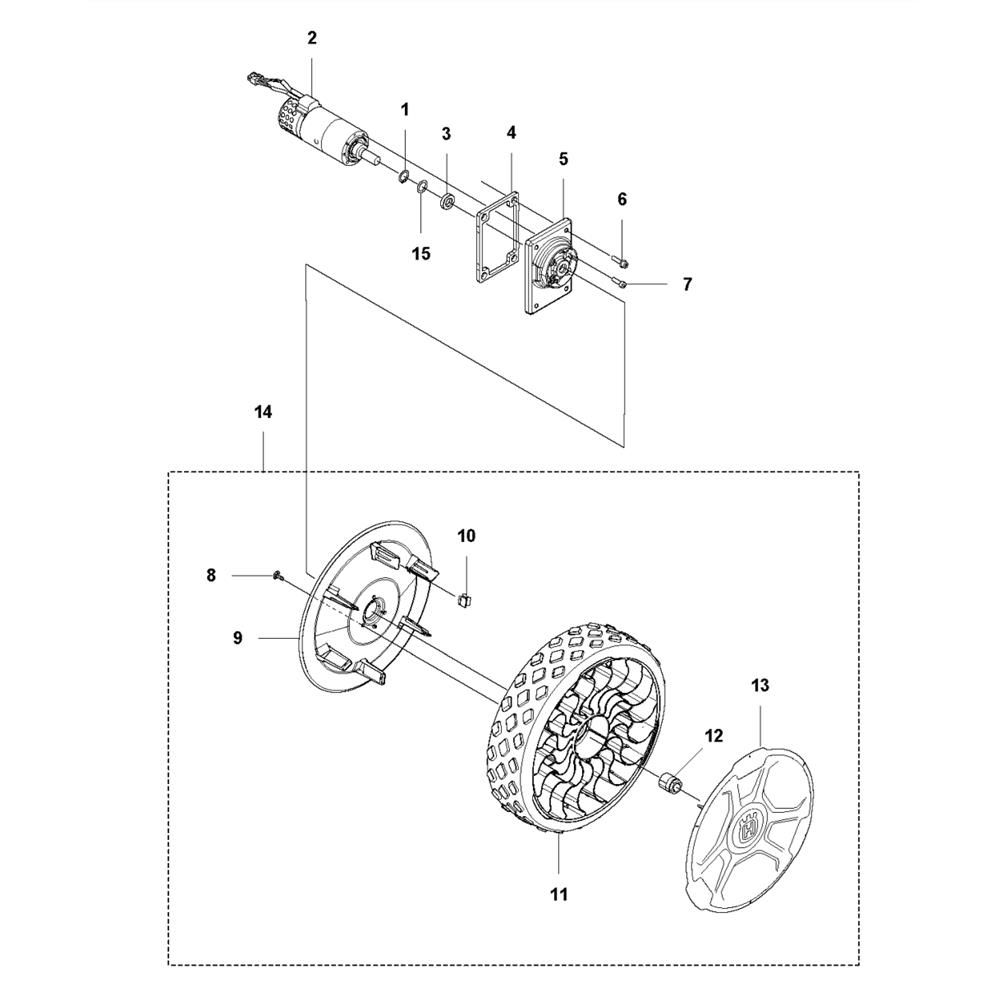 Sơ đồ Bánh xe và lốp xe Husqvarna