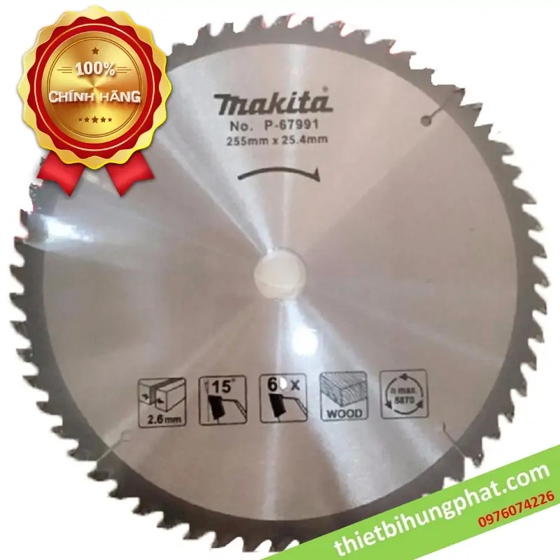 P-67991 Lưỡi cắt gỗ Makita P-67991 (255mm)