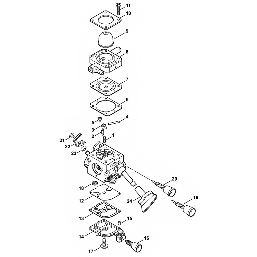 Sơ đồ Bộ chế hòa khí C1M-289 cho Stihl BG86