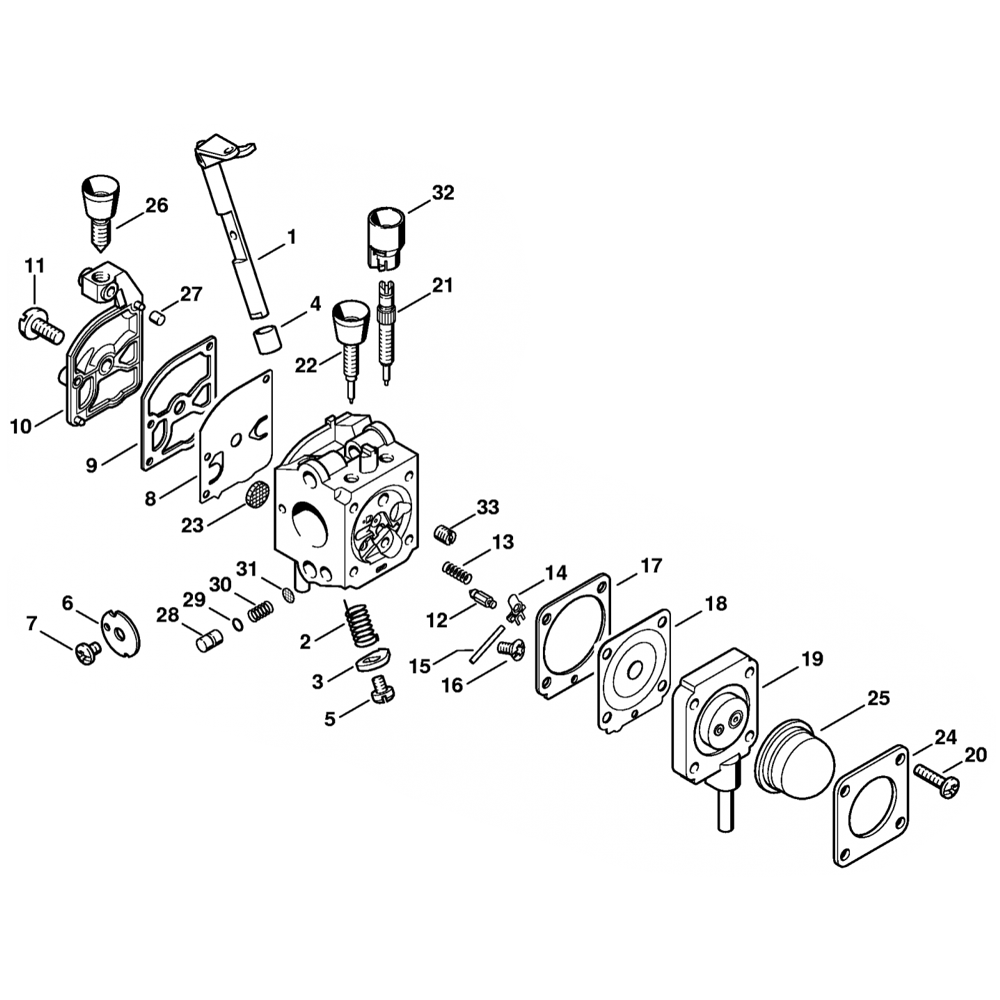 Sơ đồ Bộ chế hòa khí C1Q-S73 cho Stihl BR45C