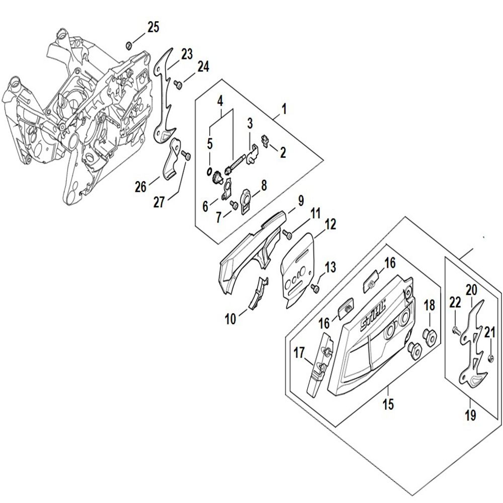 Sơ đồ Bộ căng xích Stihl MS 500i