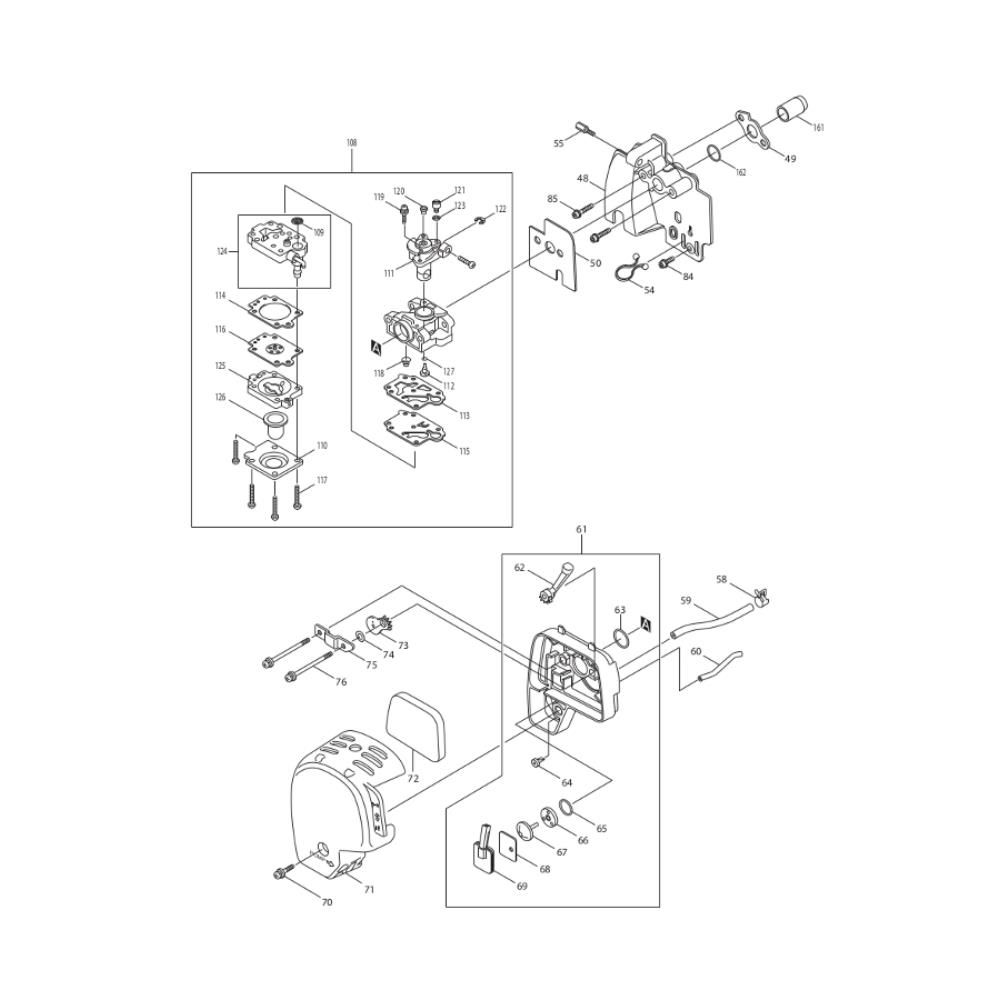 Sơ đồ Bộ chế hòa khí & Máy lọc không khí