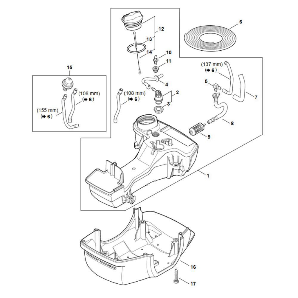 fs491c fuel tank assy