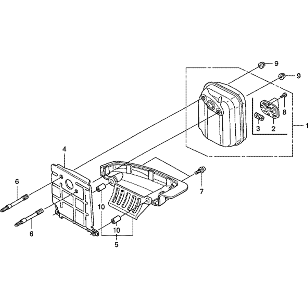 Sơ đồ Bộ căng xích & tấm che