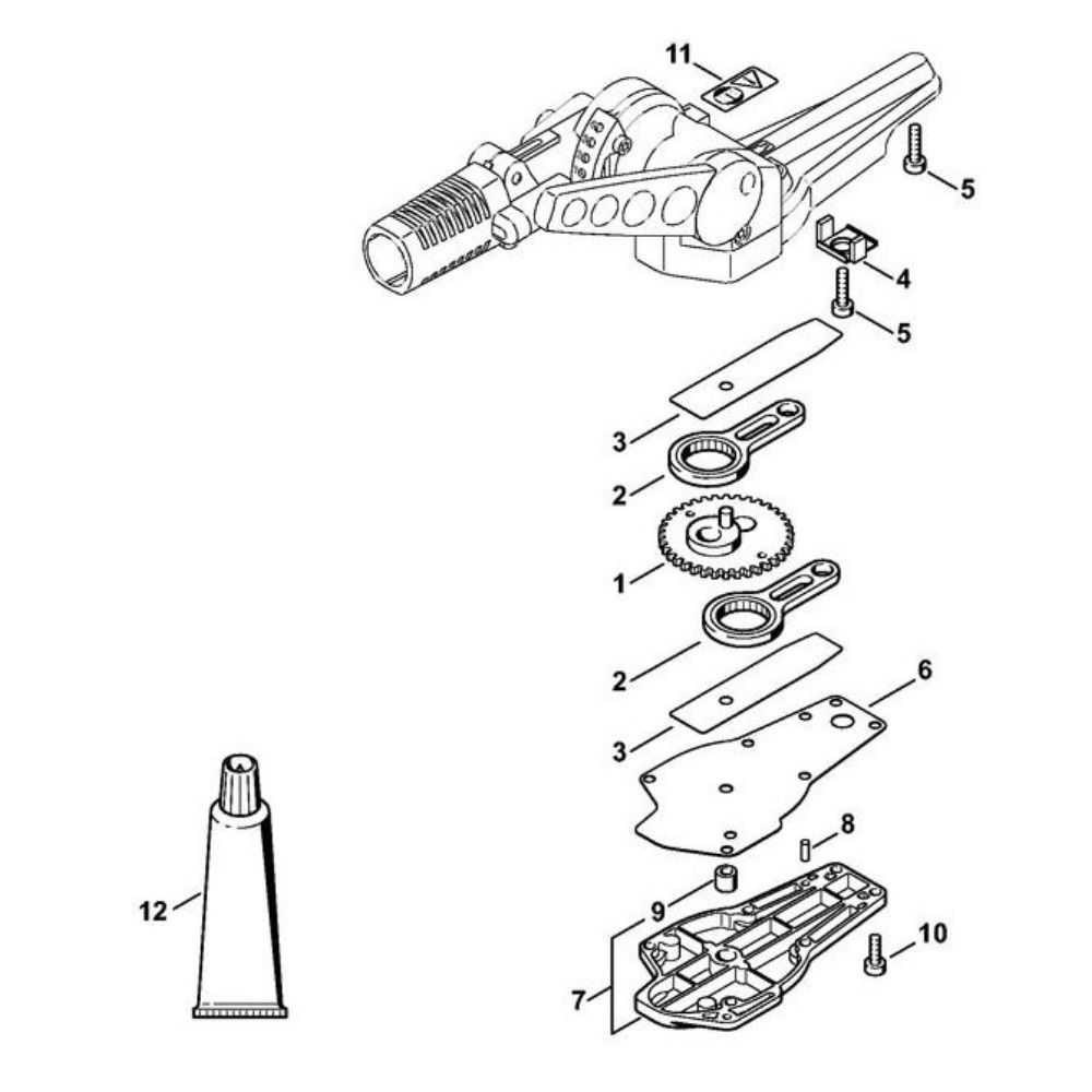 Sơ đồ Bánh răng truyền động lưỡi cho Stihl HL 95
