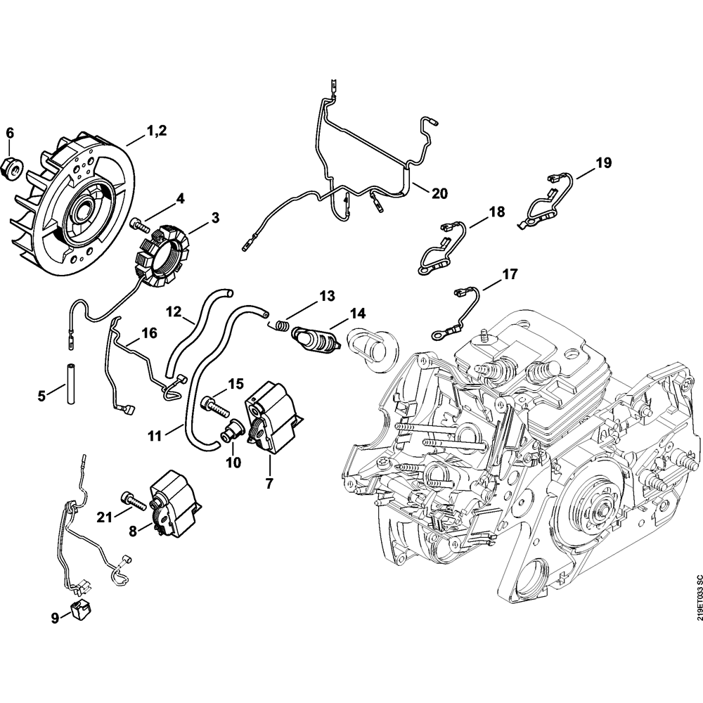 ignition system wiring harness assembly ms441 ms441c
