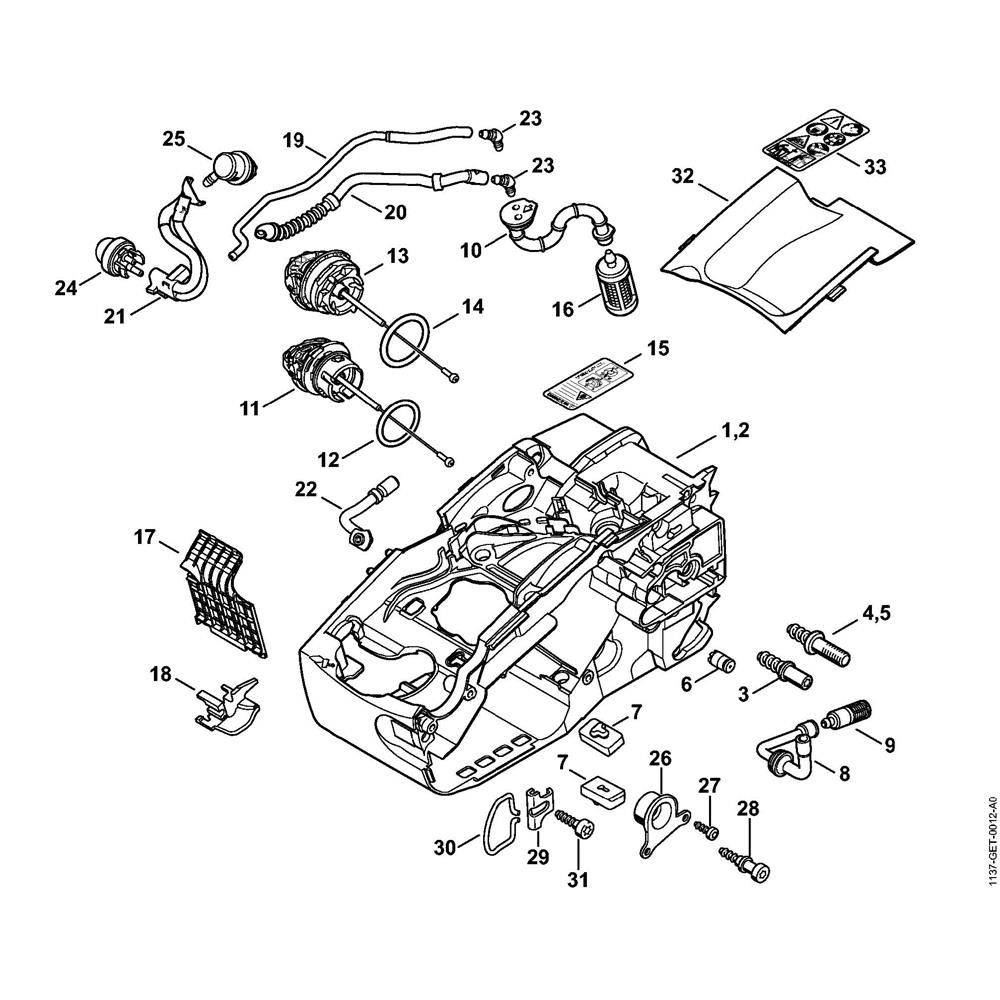 motor housing ms193t