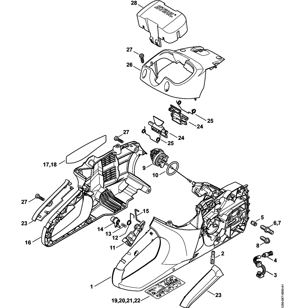 msa200c handle housing shroud