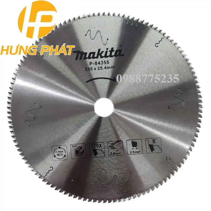 P-84355 Lưỡi Cưa Hợp Kim 255×25.4x120t(nhôm)