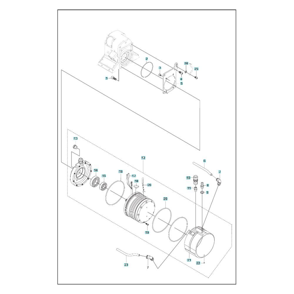 Sơ đồ Lắp ráp động cơ cho WS 482 HF
